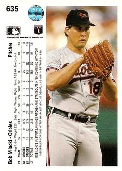 Bob Milacki  baseball card collectible - Main Image 2