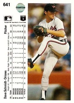 Dave Schmidt  baseball card collectible - Main Image 2