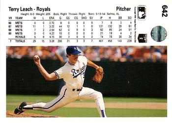 Terry Leach  baseball card collectible - Main Image 2