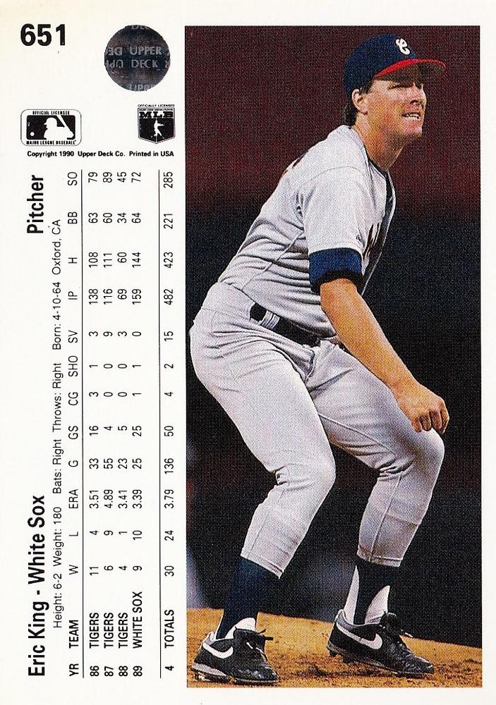 Eric King  baseball card collectible - Main Image 2