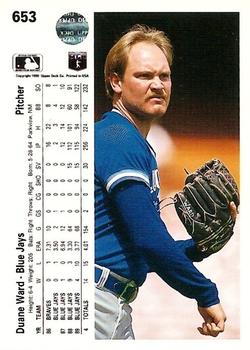 Duane Ward  baseball card collectible - Main Image 2