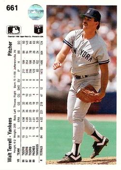 Walt Terrell  baseball card collectible - Main Image 2