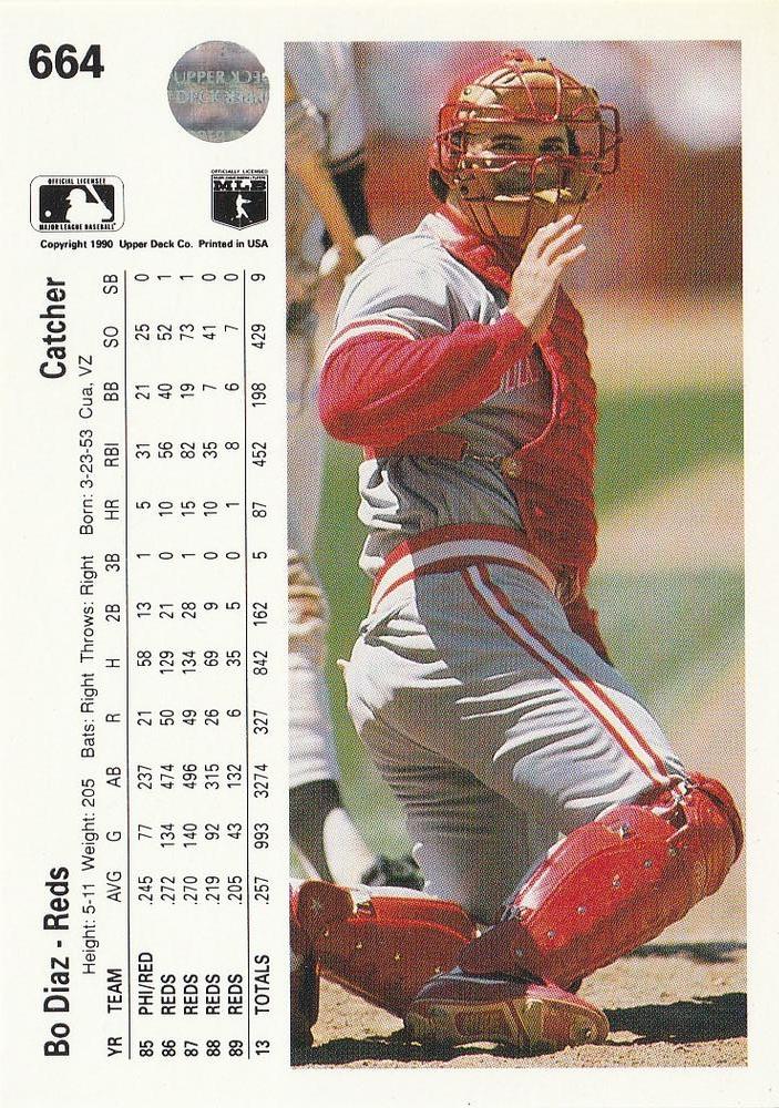 Bo Diaz  baseball card collectible - Main Image 2