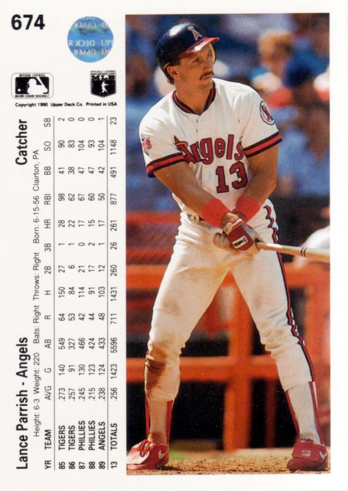 Lance Parrish  baseball card collectible - Main Image 2