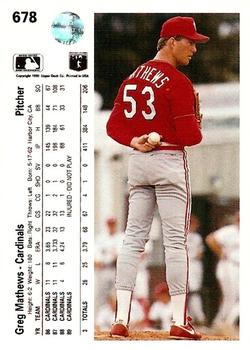 Greg Mathews  baseball card collectible - Main Image 2