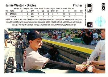 Mickey Weston  baseball card collectible - Main Image 2