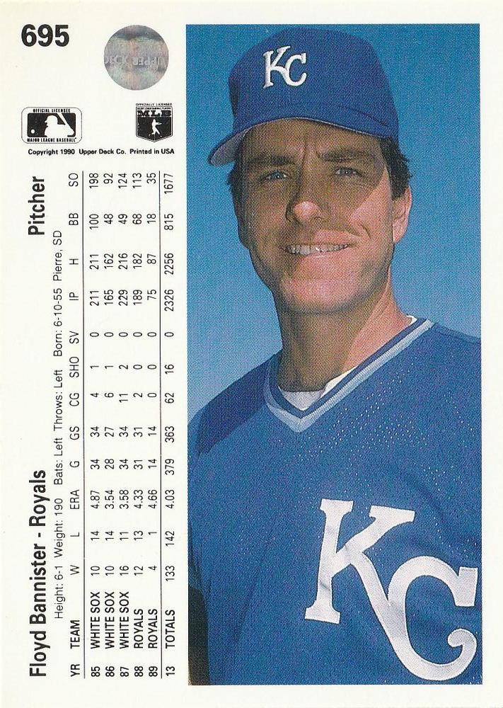 Floyd Bannister  baseball card collectible - Main Image 2