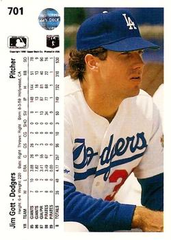 Jim Gott  baseball card collectible - Main Image 2