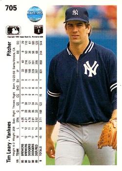 Tim Leary  baseball card collectible - Main Image 2