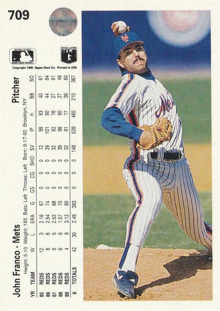John Franco  baseball card collectible - Main Image 2