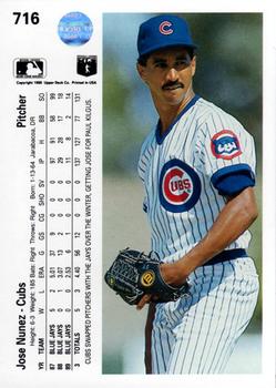 Jose Nunez  baseball card collectible - Main Image 2