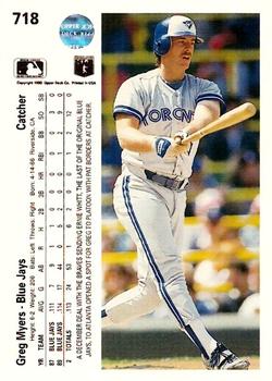 Greg Myers  baseball card collectible - Main Image 2