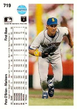 Pete O’Brien  baseball card collectible - Main Image 2