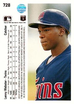 Lenny Webster  baseball card collectible - Main Image 2