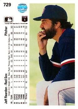 Jeff Reardon  baseball card collectible - Main Image 2