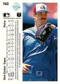 Mark Gardner  baseball card collectible - Main Image 2