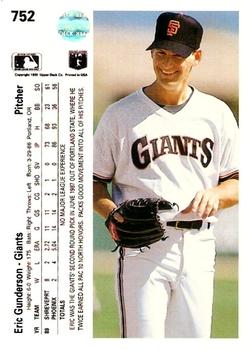 Eric Gunderson  baseball card collectible - Main Image 2
