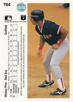 Mickey Pina  baseball card collectible - Main Image 2