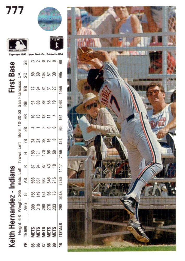Keith Hernandez  baseball card collectible - Main Image 2