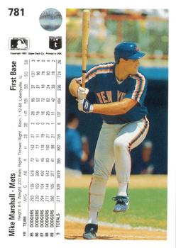 Mike Marshall  baseball card collectible - Main Image 2