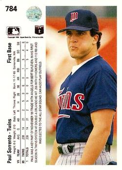 Paul Sorrento  baseball card collectible - Main Image 2