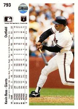 Kevin Bass  baseball card collectible - Main Image 2