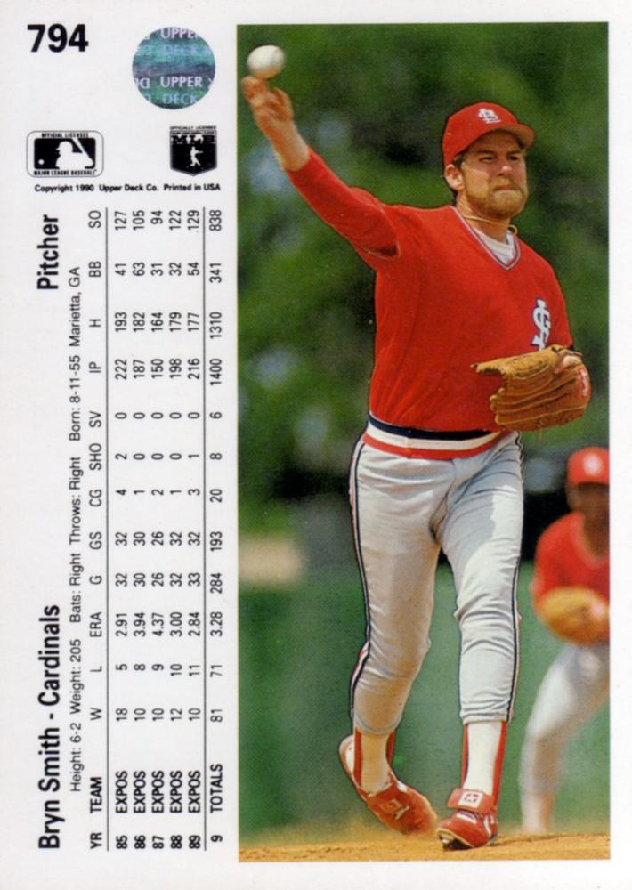 Bryn Smith  baseball card collectible - Main Image 2