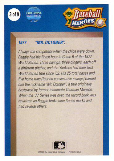 Reggie Jackson  baseball card collectible - Main Image 2