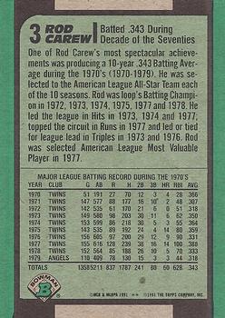 Rod Carew - III  baseball card collectible - Main Image 2