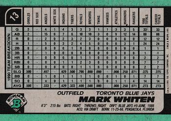 Mark Whiten  baseball card collectible - Main Image 2