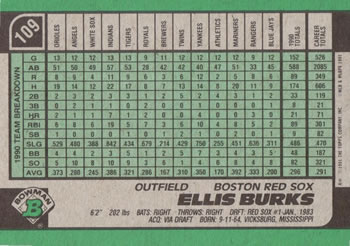 Ellis Burks  baseball card collectible - Main Image 2