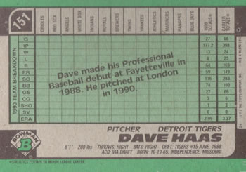 Dave Haas  baseball card collectible - Main Image 2