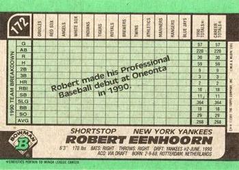 Robert Eenhoorn  baseball card collectible - Main Image 2