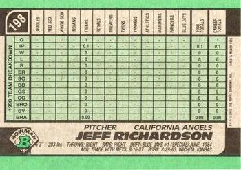 Jeff Richardson  baseball card collectible - Main Image 2