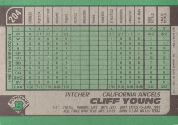 Cliff Young  baseball card collectible - Main Image 2