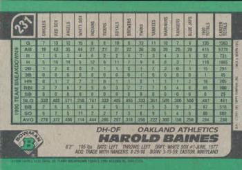 Harold Baines  baseball card collectible - Main Image 2