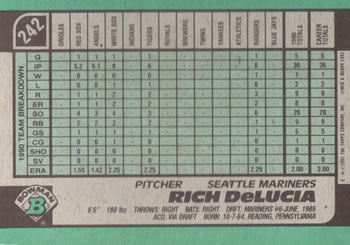 Rich DeLucia  baseball card collectible - Main Image 2