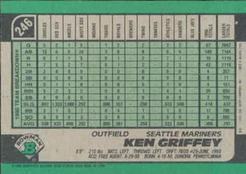 Ken Griffey  baseball card collectible - Main Image 2