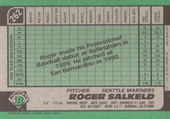 Roger Salkeld  baseball card collectible - Main Image 2