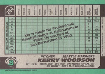 Kerry Woodson  baseball card collectible - Main Image 2