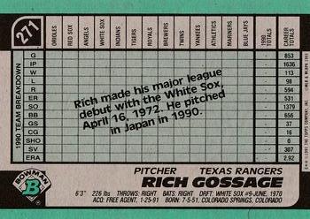 Rich Gossage  baseball card collectible - Main Image 2