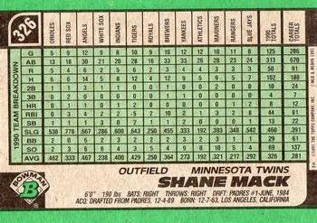 Shane Mack  baseball card collectible - Main Image 2