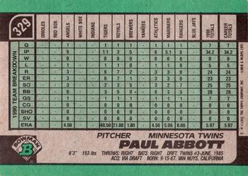 Paul Abbott  baseball card collectible - Main Image 2