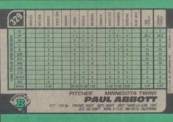 Paul Abbott  baseball card collectible - Main Image 2