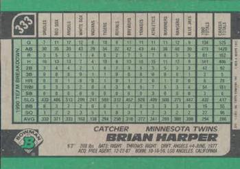 Brian Harper  baseball card collectible - Main Image 2