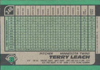 Terry Leach  baseball card collectible - Main Image 2