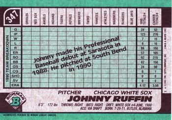 Johnny Ruffin  baseball card collectible - Main Image 2