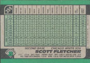 Scott Fletcher  baseball card collectible - Main Image 2