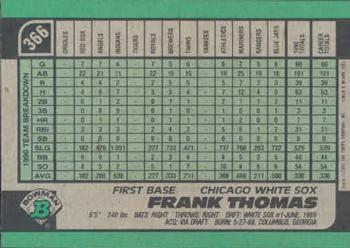 Frank Thomas  baseball card collectible - Main Image 2