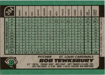 Bob Tewksbury  baseball card collectible - Main Image 2